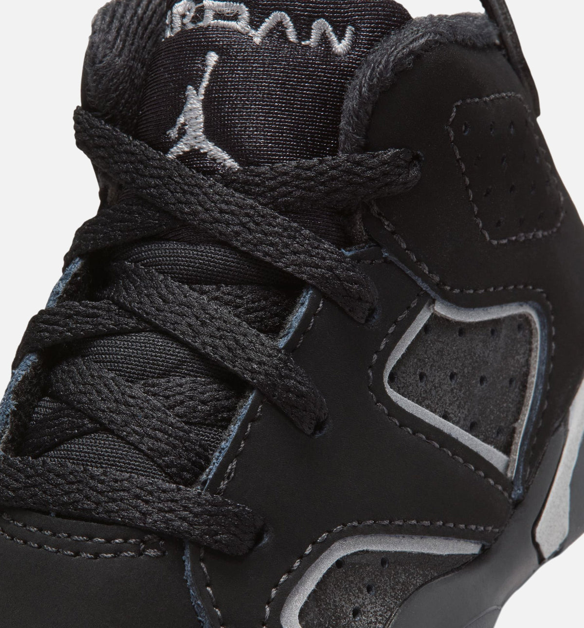 Air Jordan 6 Cap & Gown Infant & Toddler Lifestyle Shoes - Black / Reflective Silver
