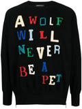 Undercover patch-lettering cotton sweatshirt