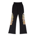BLACK FLAME GLASS SWEATPANTS