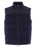 Sease lined vest with zip fastening