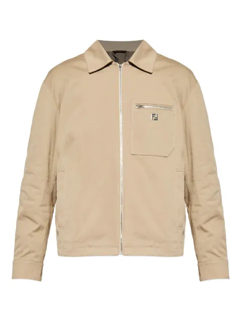FENDI zip-up chest-pocket jacket