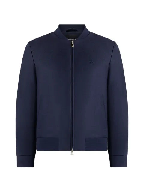 Manière De Voir Sami in navy tailored bomber jacket