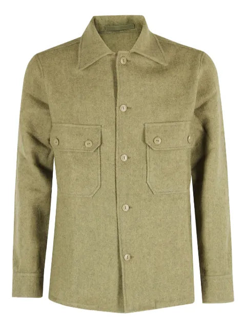 Fortela front-pockets wool shirt jacket