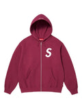 Supreme logo-print zip-up hoodie