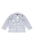 Who Decides War cut-out detail blazer