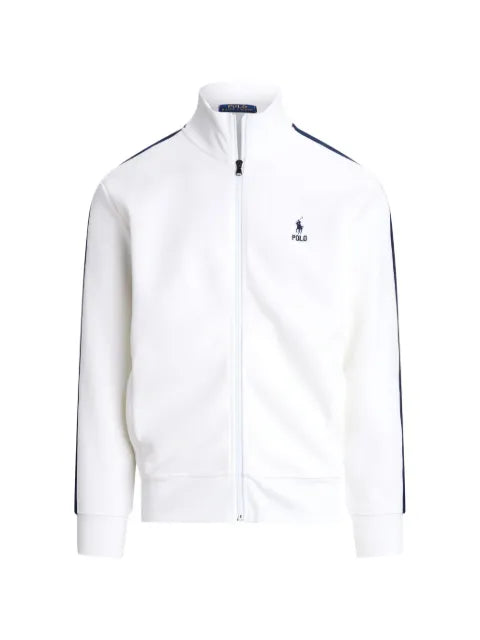 Polo Ralph Lauren stripe-detail zip-up sweatshirt