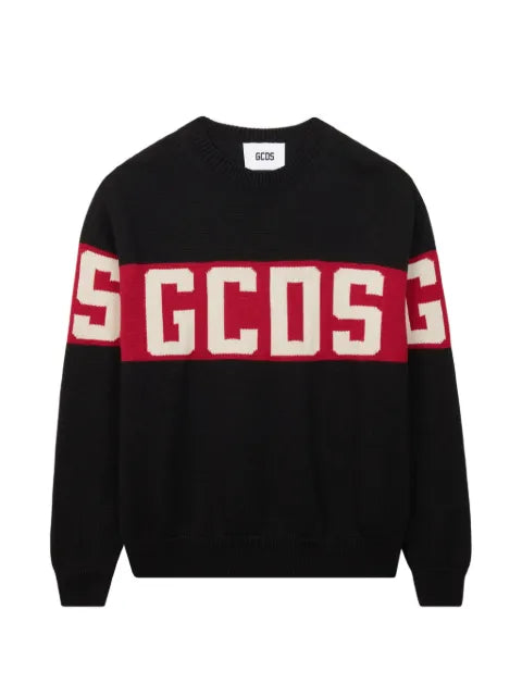 GCDS band logo wool sweater