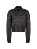 Moncler x Rick Owens leather bomber jacket