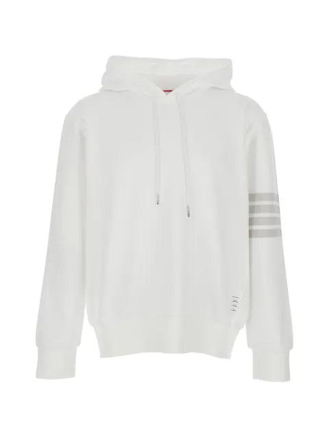 Thom Browne solid loopback 4-bar hoodie
