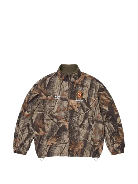 Supreme x Umbro zip-up camo-pattern cotton track jacket