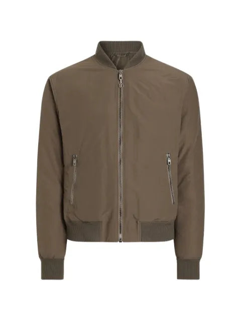 Dolce & Gabbana padded canvas bomber jacket
