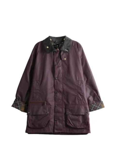 Barbour Beaufort tartan-trim jacket