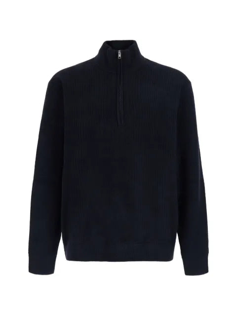 NN07 quarter-zip ribbed sweater
