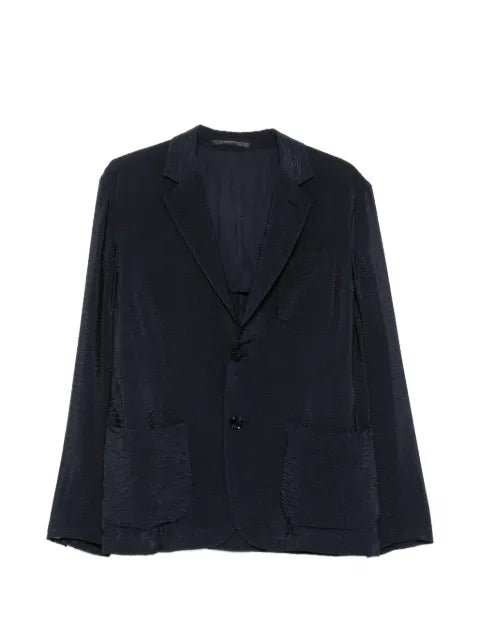 Giorgio Armani textured single-breasted blazer