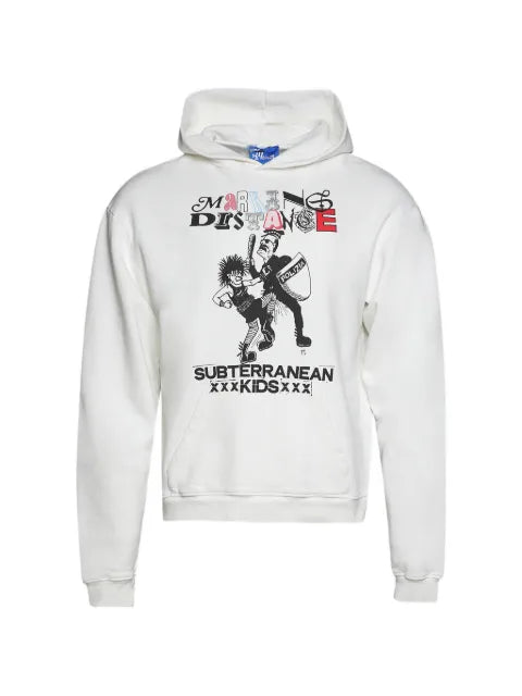 MARKING DISTANCE graphic-print hoodie