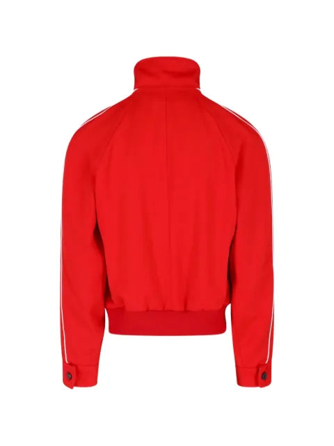 Marni contrast-piping zip-up jacket