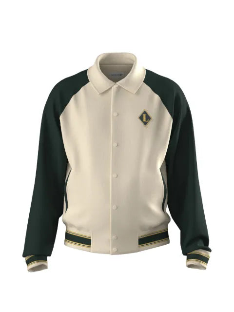 Lacoste retro badge bomber jacket
