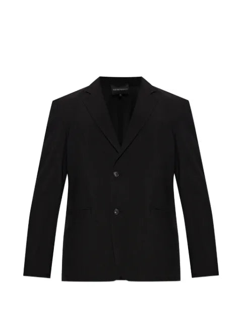 Emporio Armani seersucker blazer with down padding and a regular fit