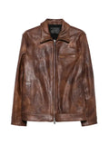 DONDUP distressed leather jacket