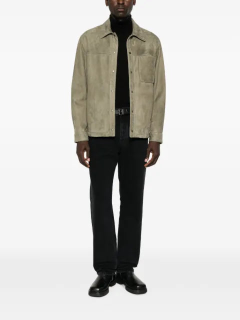 Salvatore Santoro suede press-stud jacket