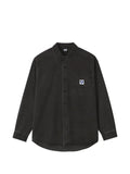 FINGERCROXX logo-patch button-down shirt jacket