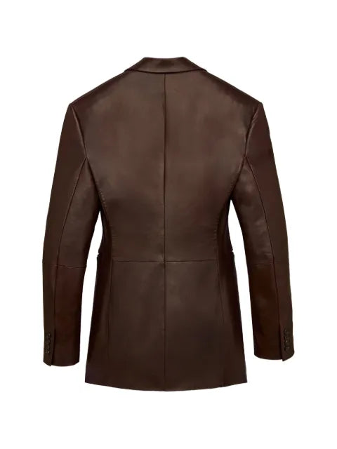 Saint Laurent peak-lapel single-breasted jacket