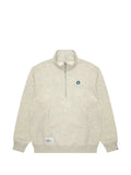 AAPE BY *A BATHING APE® AAPENOW logo-appliqué half-zip sweatshirt