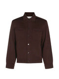 Lardini spread-collar button-up shirt jacket