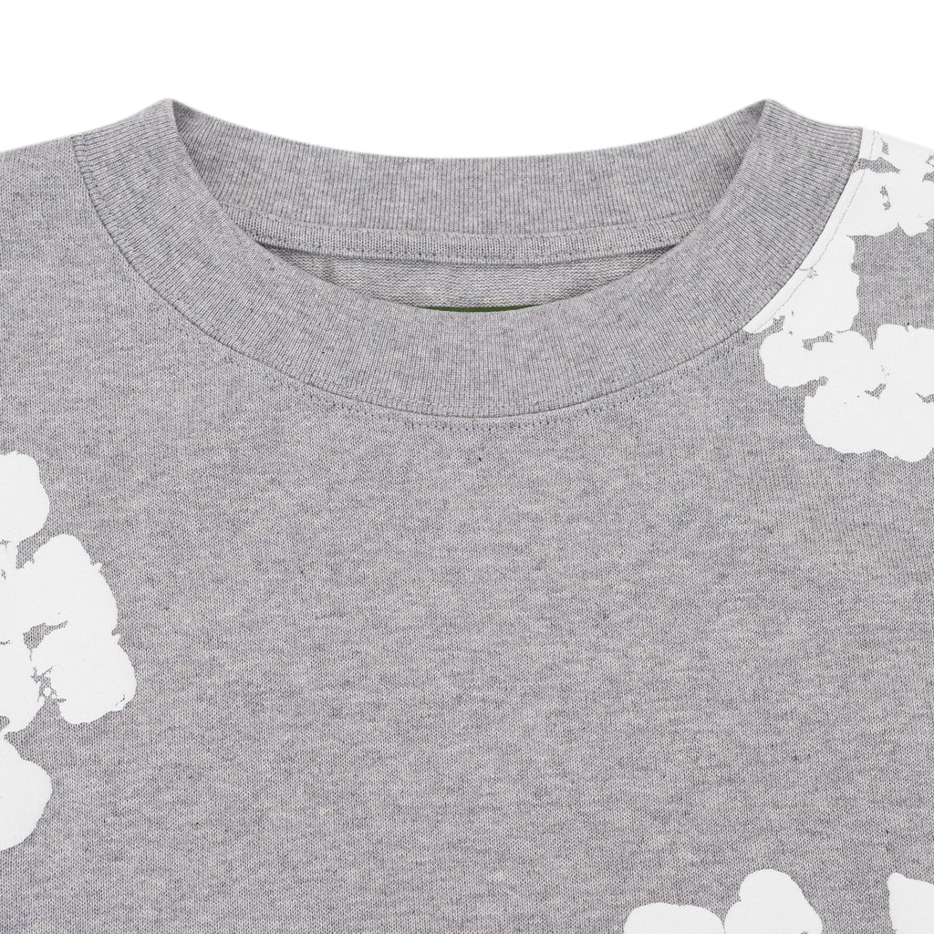 Grey Cotton Wreath Long Sleeve T-shirt