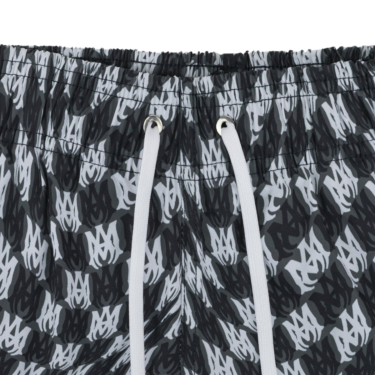 Black WAVY MA SWIM TRUNK