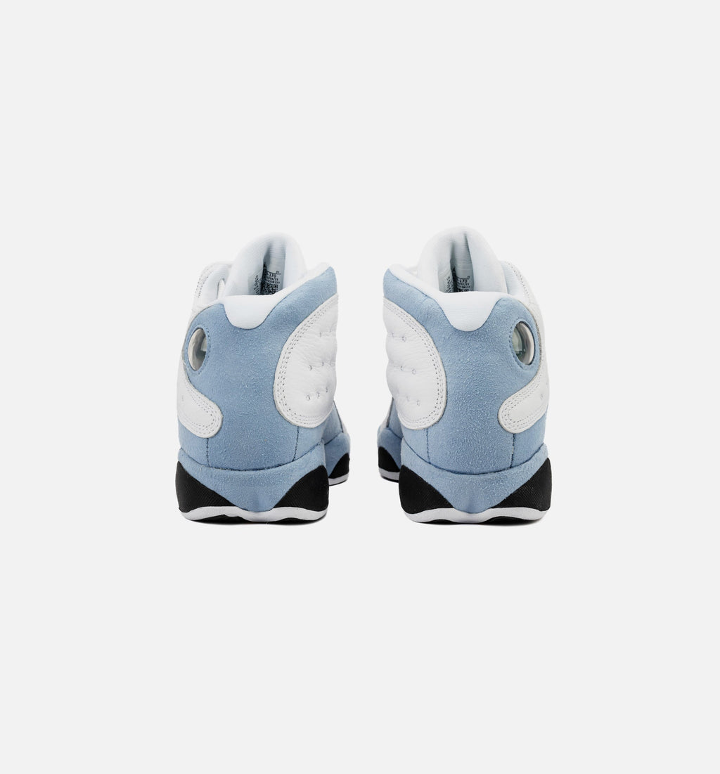 Air Jordan 13 Retro Blue Grey – Grade School Lifestyle Shoe in White/Blue Grey/Black/Yellow Ochre