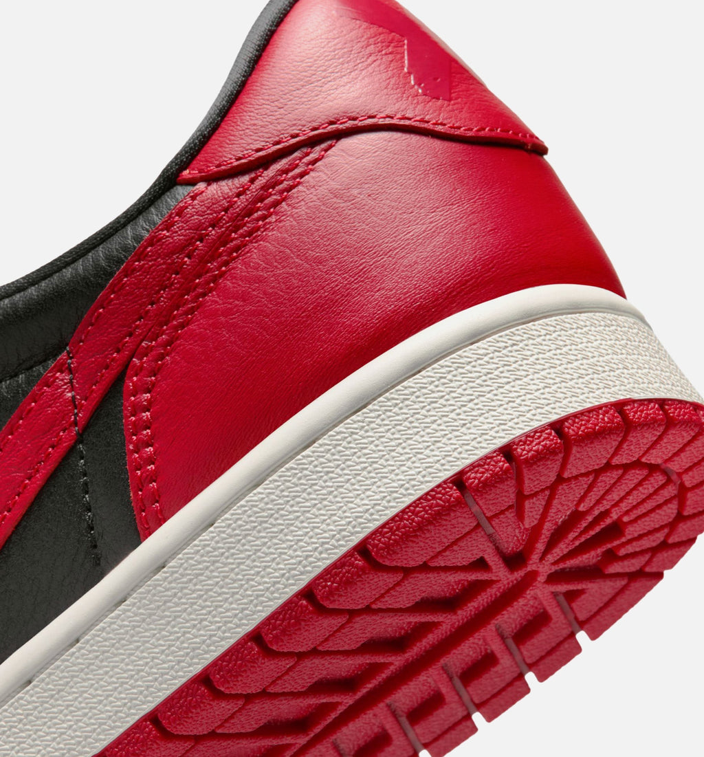 Air Jordan 1 Retro Low OG 'Banned' - Men's Lifestyle Sneaker (Black/Black/Varsity Red/Summit White)