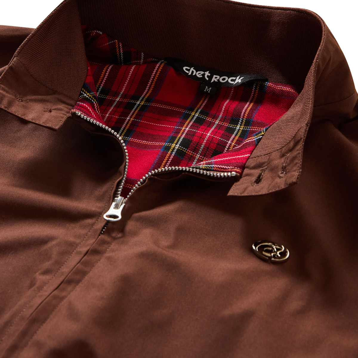 Chet Rock Rebel Harrington Jacket: Brown