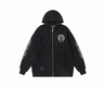 Gothic Cross Zip-Up Hoodie