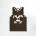 Les Deux Silas Mesh Tank Top: Turkish Coffee Brown
