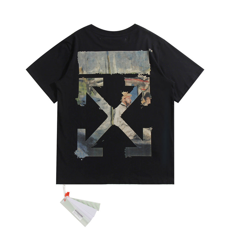 Off-White Arrow Graphic Print Short Sleeve Tee Streetwear Unisex