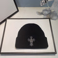 Chrome Heart Beanie Vintage Cross Wool Knitted Hat