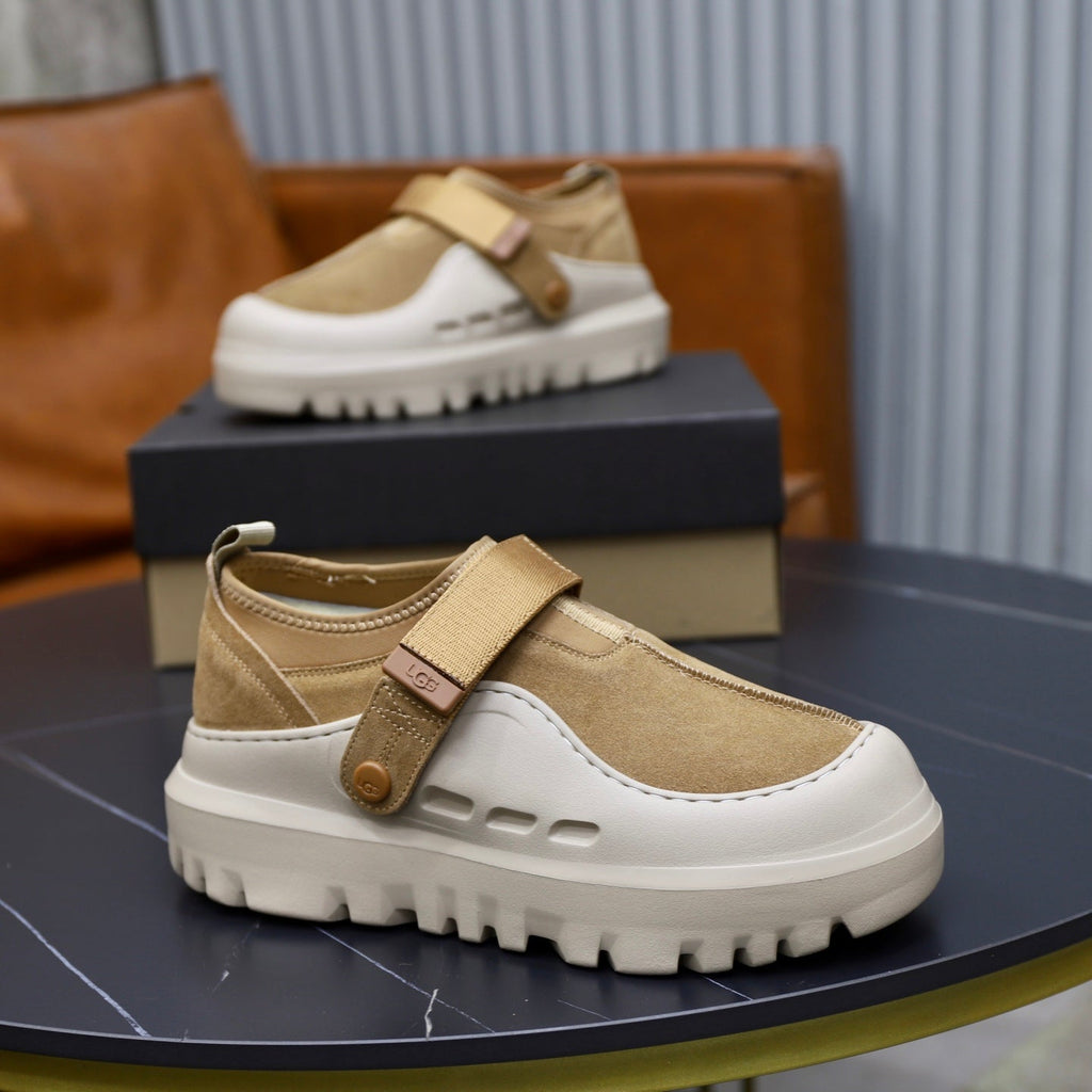 UGG Beige Strap Platform Casual Shoes