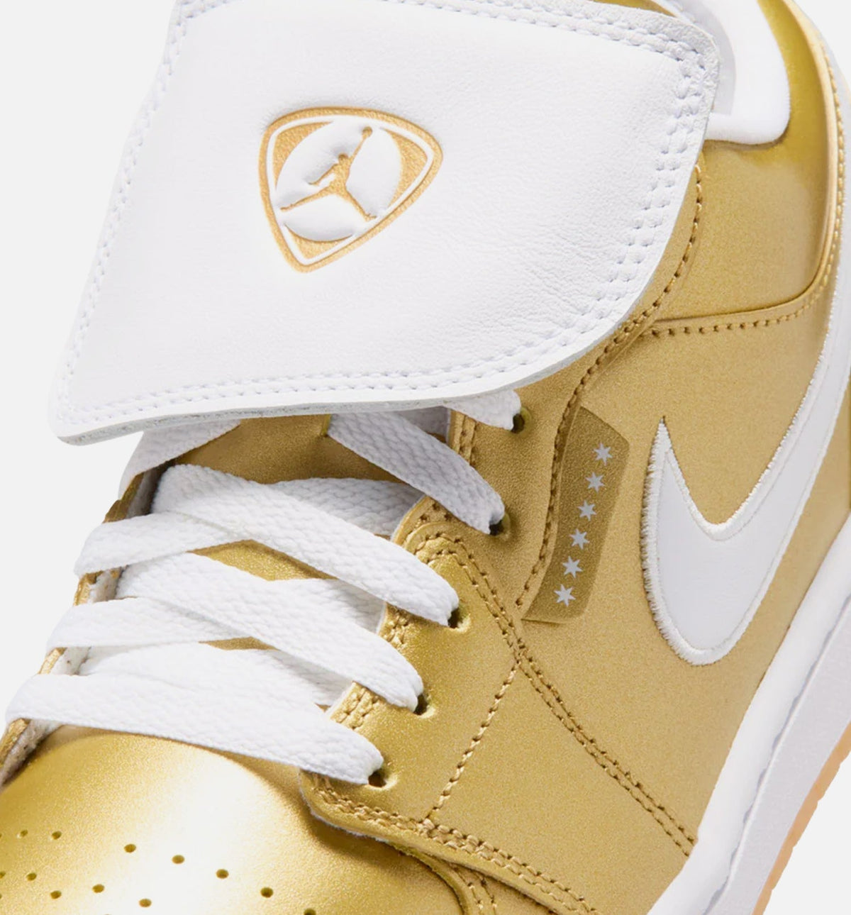 Air Jordan 1 Low Women's Shoes - Gold/White/Gum