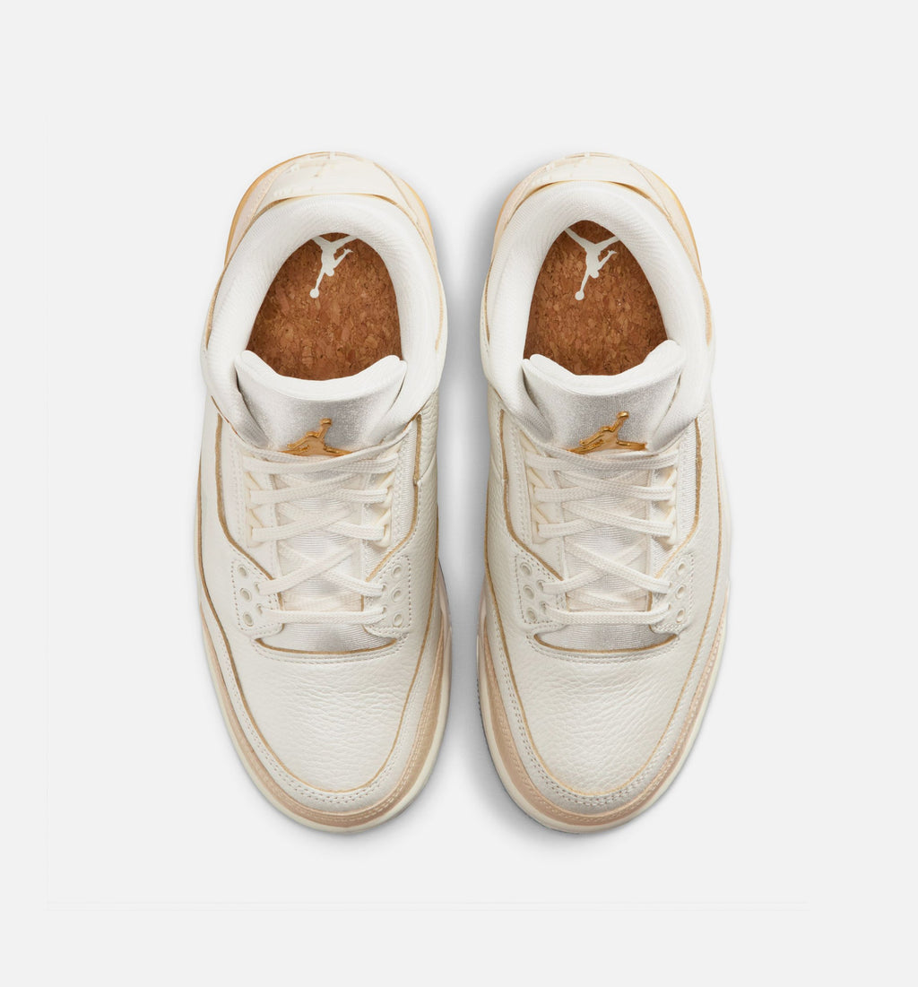Air Jordan 3 Retro Sail and Pale Ivory Women's Shoes - Sail/Gold/Ivory