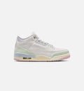 Air Jordan 3 Retro Sail and Jade Aura Men's Sneakers - Sail / Jade Aura / Aura / Iced Carmine