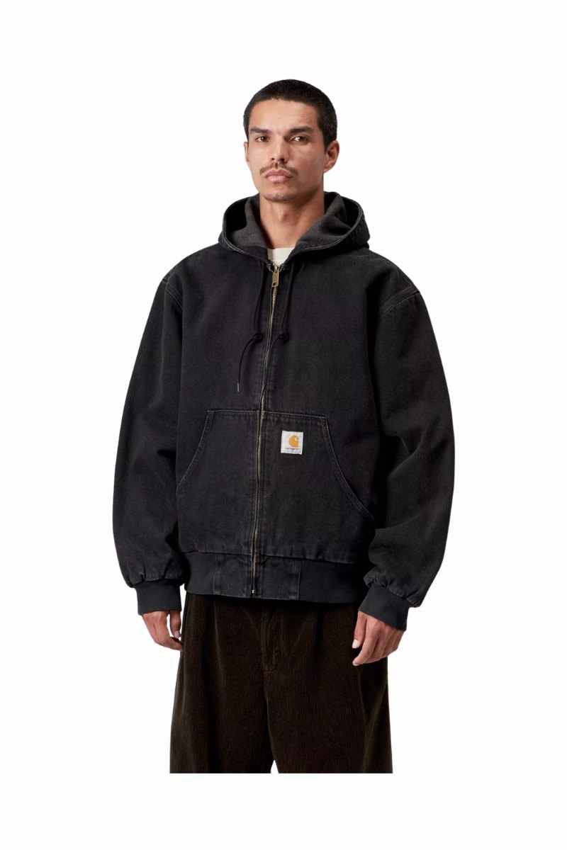 CARHARTT WIP OG ACTIVE JACKET Black Stone Washed