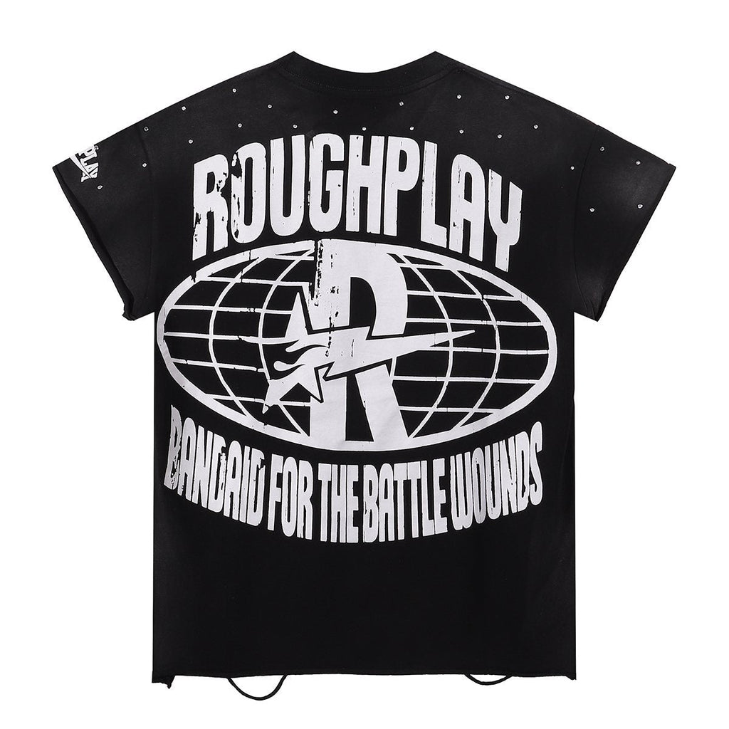 Rough Play Monster Graphic Washed T-Shirt