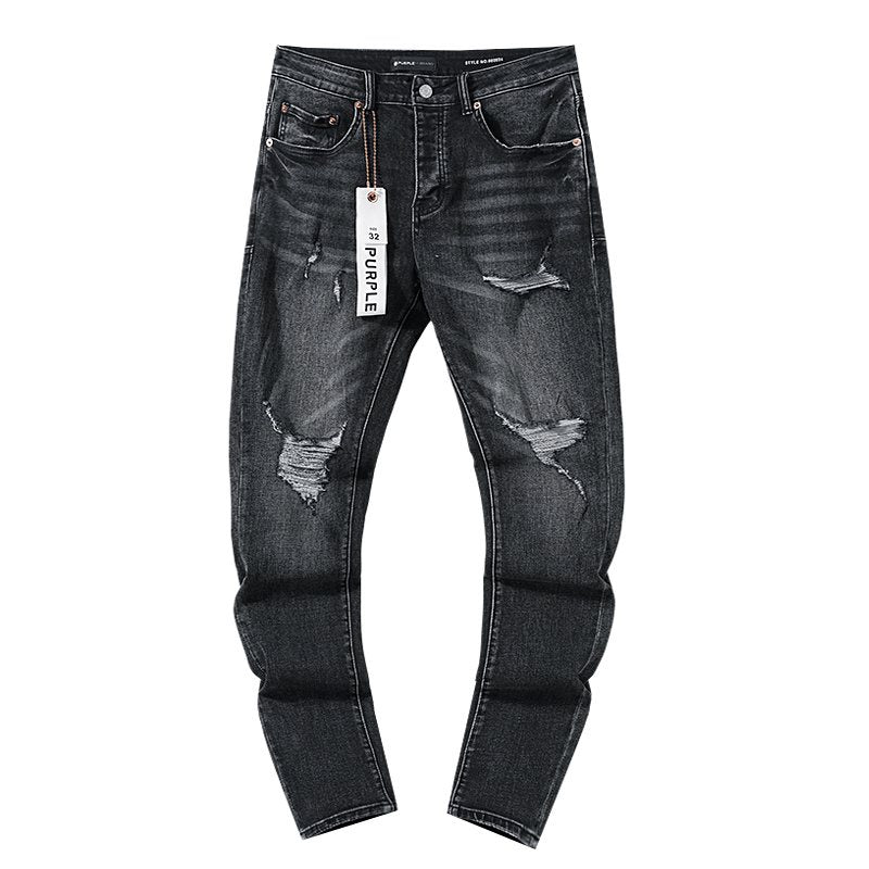 Purple Brand Black Distressed Jeans