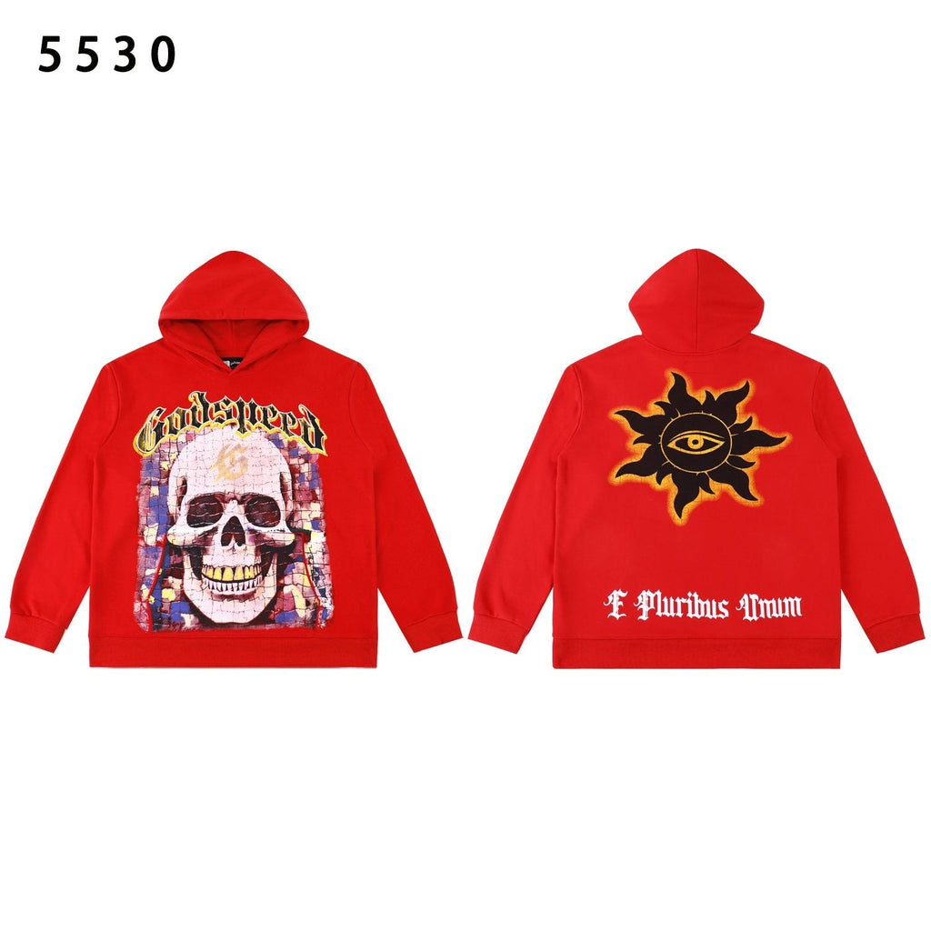 Godspeed Skull Sun Graphic Hoodie