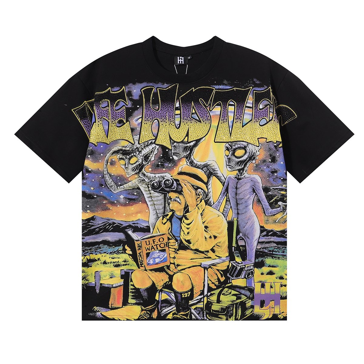 Life Hustlere Alien Graphic Short-Sleeve T-Shirt