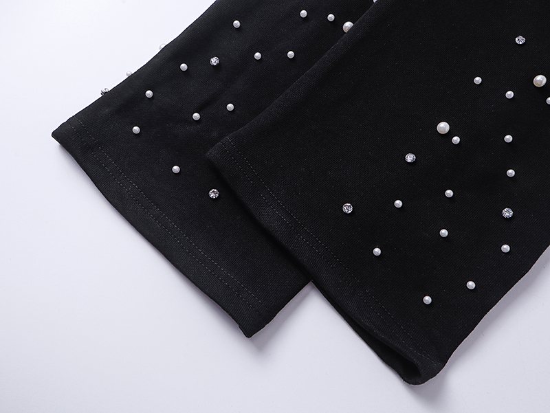 Mixed Emotion Rhinestone Logo Sweatpants