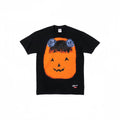 Supreme Pumpkin Face & Blue Rose Graphic T-Shirt