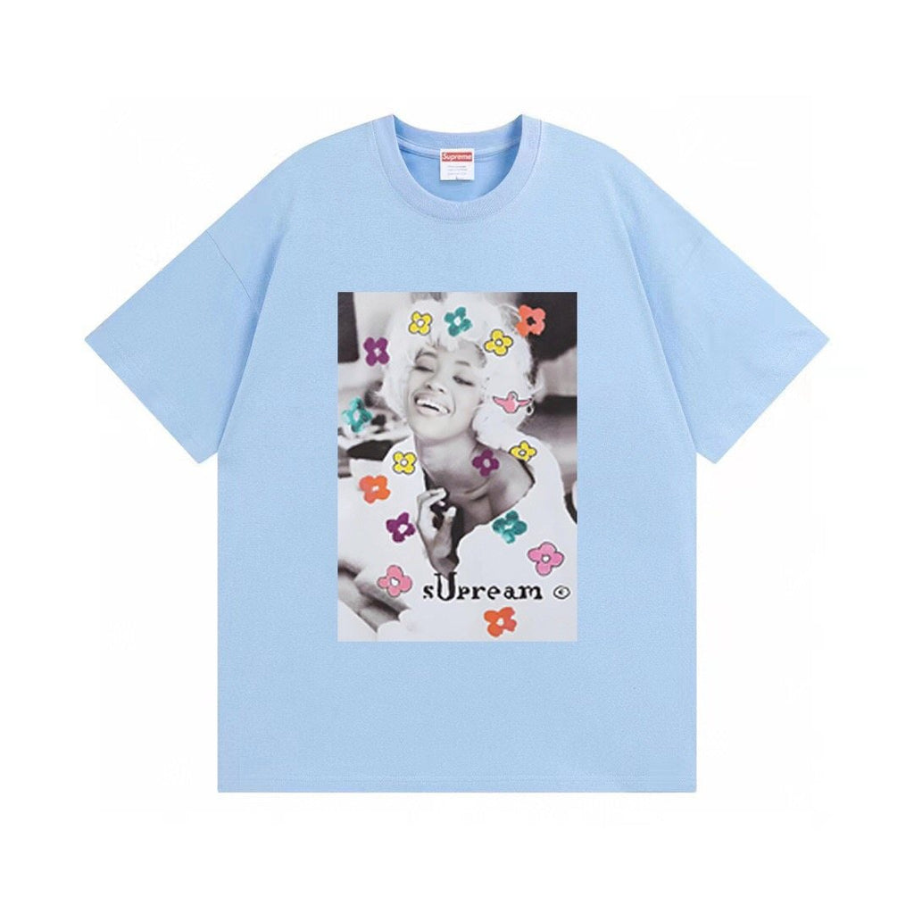 Supreme Naomi Portrait Floral Graphic T-Shirt