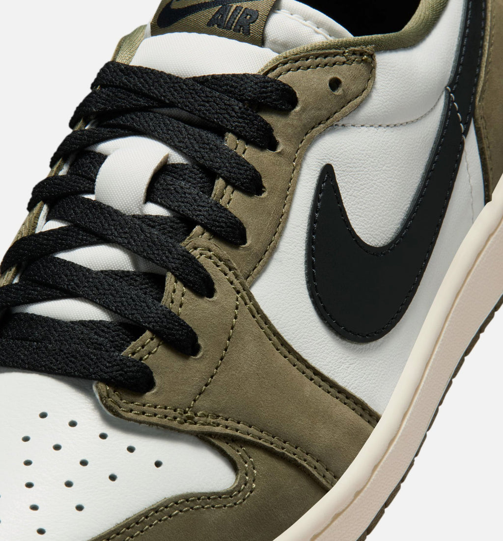 Air Jordan 1 Low OG Men's Lifestyle Shoe - Medium Olive & Summit White